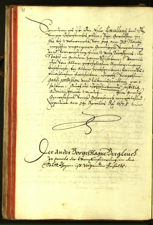 Stadtarchiv Bozen - BOhisto Ratsprotokoll 1675 