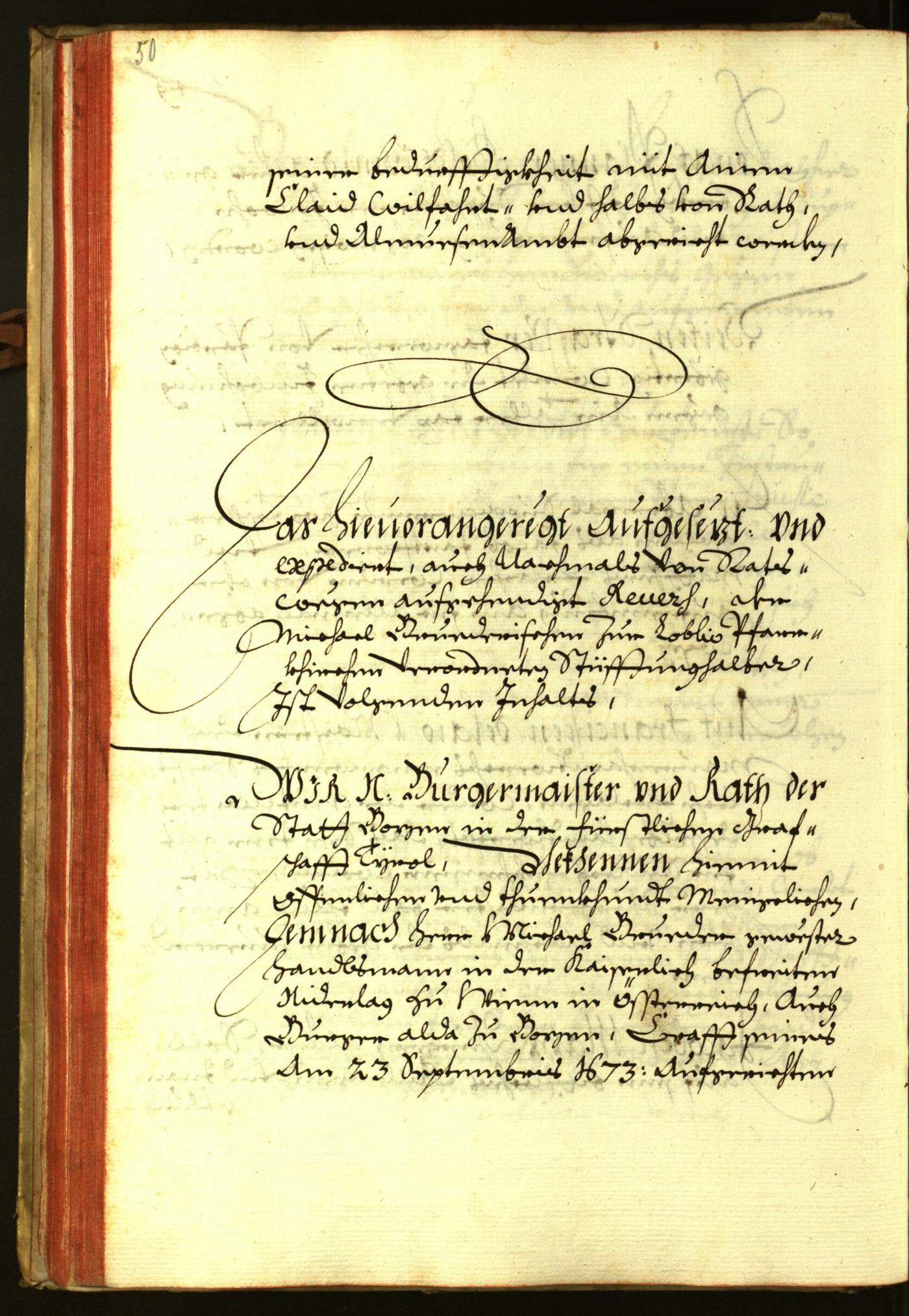 Civic Archives of Bozen-Bolzano - BOhisto Minutes of the council 1675 