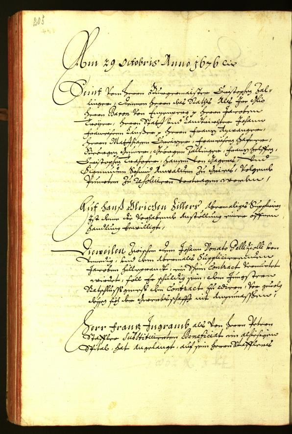 Civic Archives of Bozen-Bolzano - BOhisto Minutes of the council 1676 