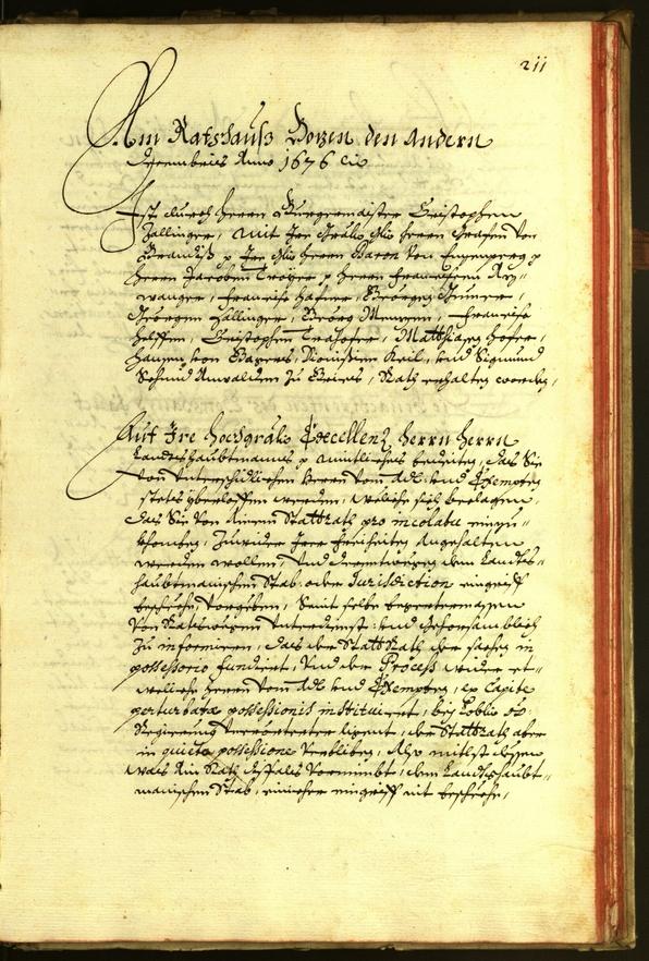 Archivio Storico della Città di Bolzano - BOhisto protocollo consiliare 1676 