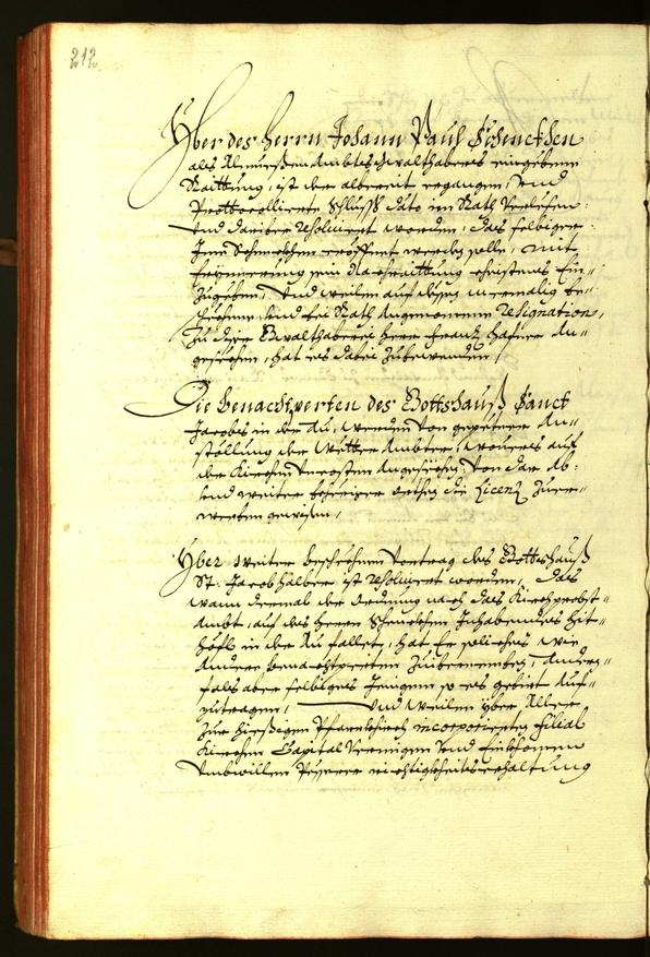 Stadtarchiv Bozen - BOhisto Ratsprotokoll 1676 