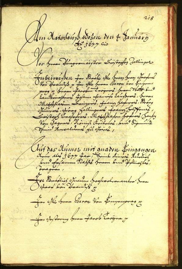 Archivio Storico della Città di Bolzano - BOhisto protocollo consiliare 1676 