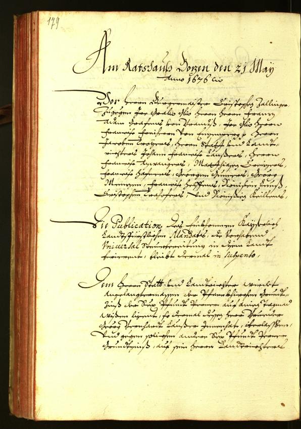 Civic Archives of Bozen-Bolzano - BOhisto Minutes of the council 1676 