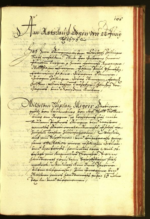 Civic Archives of Bozen-Bolzano - BOhisto Minutes of the council 1676 