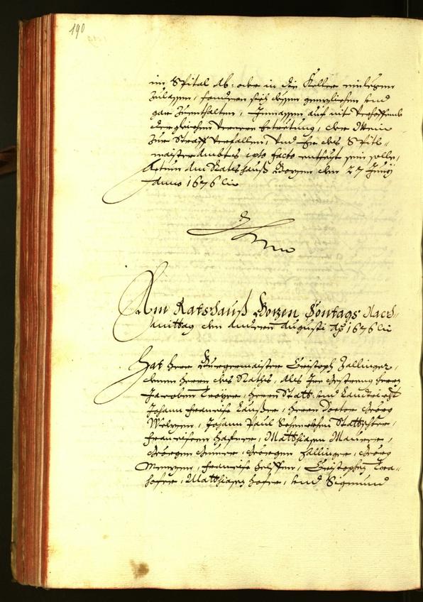 Archivio Storico della Città di Bolzano - BOhisto protocollo consiliare 1676 