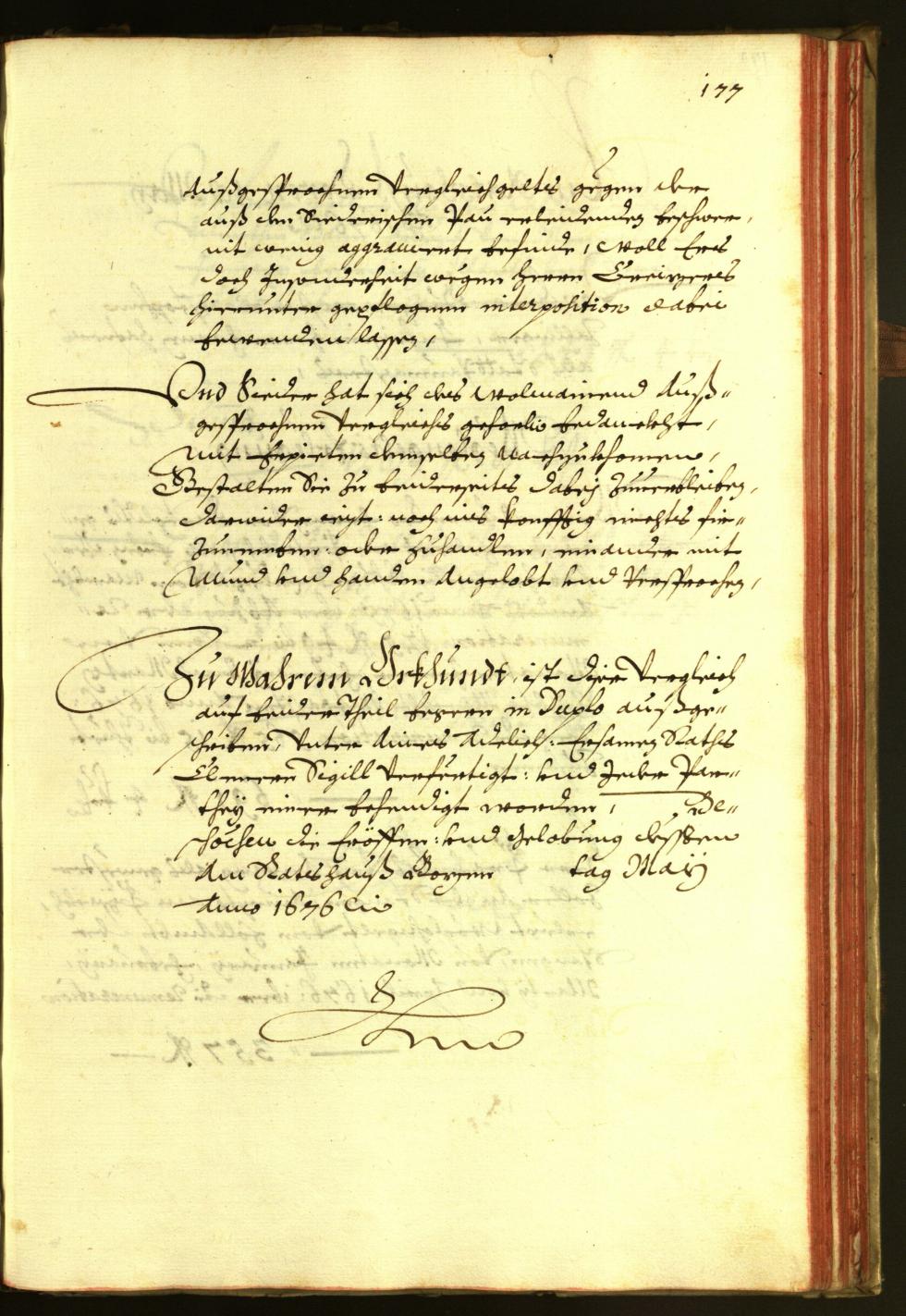 Stadtarchiv Bozen - BOhisto Ratsprotokoll 1676 