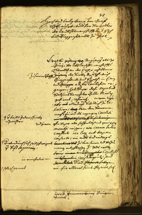 Stadtarchiv Bozen - BOhisto Ratsprotokoll 1677 