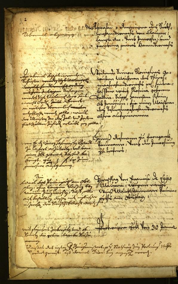 Stadtarchiv Bozen - BOhisto Ratsprotokoll 1677 