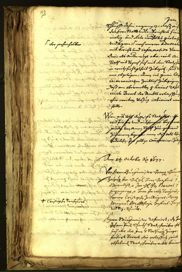 Civic Archives of Bozen-Bolzano - BOhisto Minutes of the council 1677 