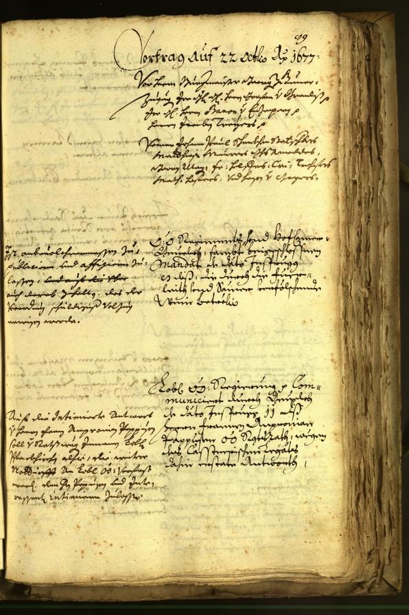 Civic Archives of Bozen-Bolzano - BOhisto Minutes of the council 1677 