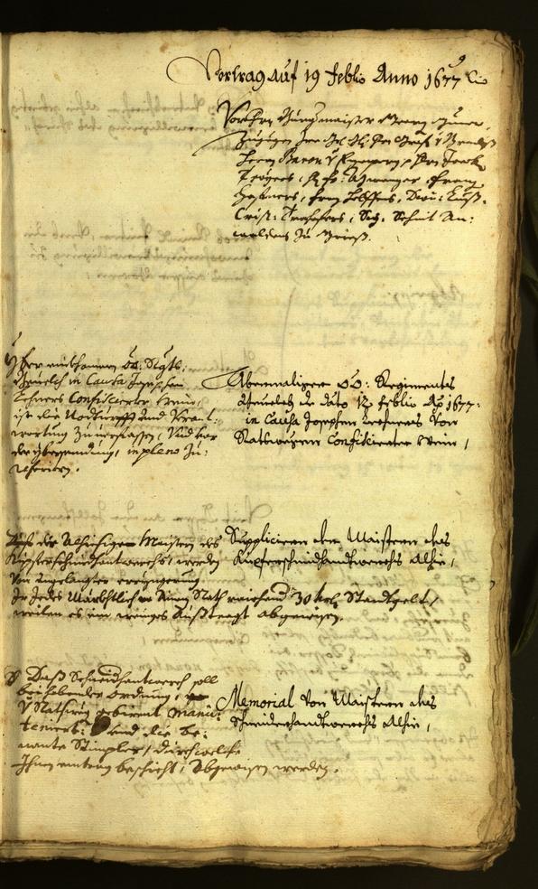 Civic Archives of Bozen-Bolzano - BOhisto Minutes of the council 1677 