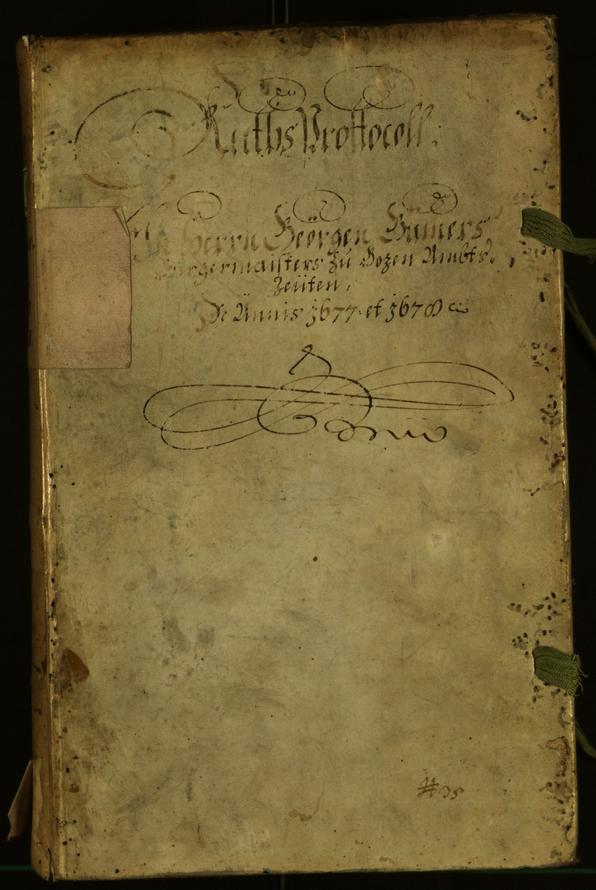 Civic Archives of Bozen-Bolzano - BOhisto Minutes of the council 1677 