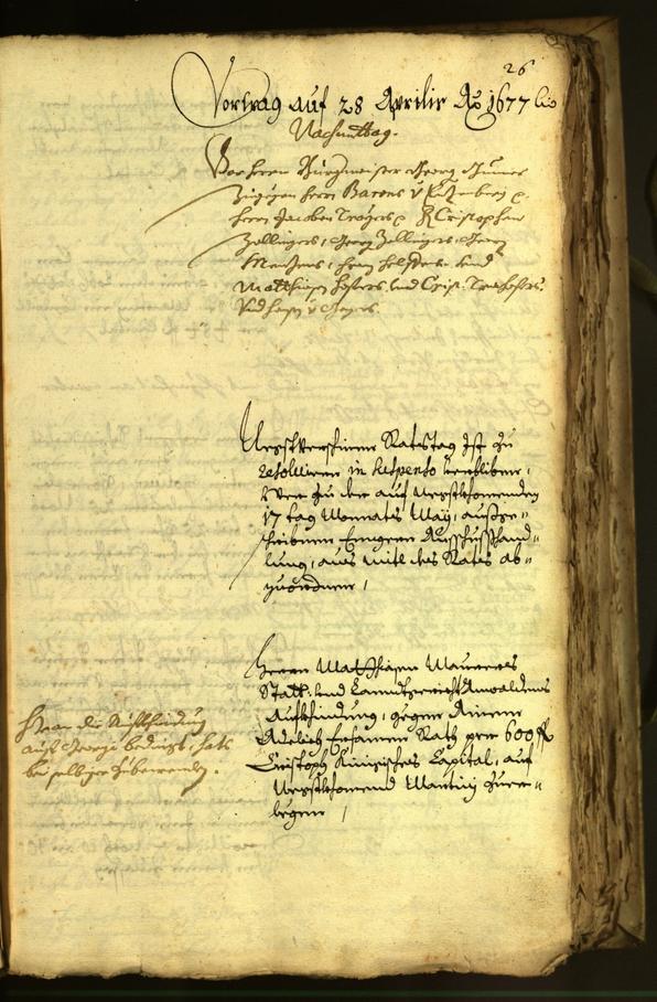 Archivio Storico della Città di Bolzano - BOhisto protocollo consiliare 1677 