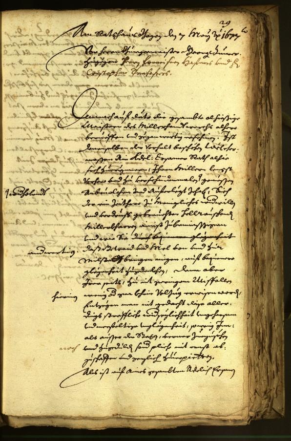 Archivio Storico della Città di Bolzano - BOhisto protocollo consiliare 1677 