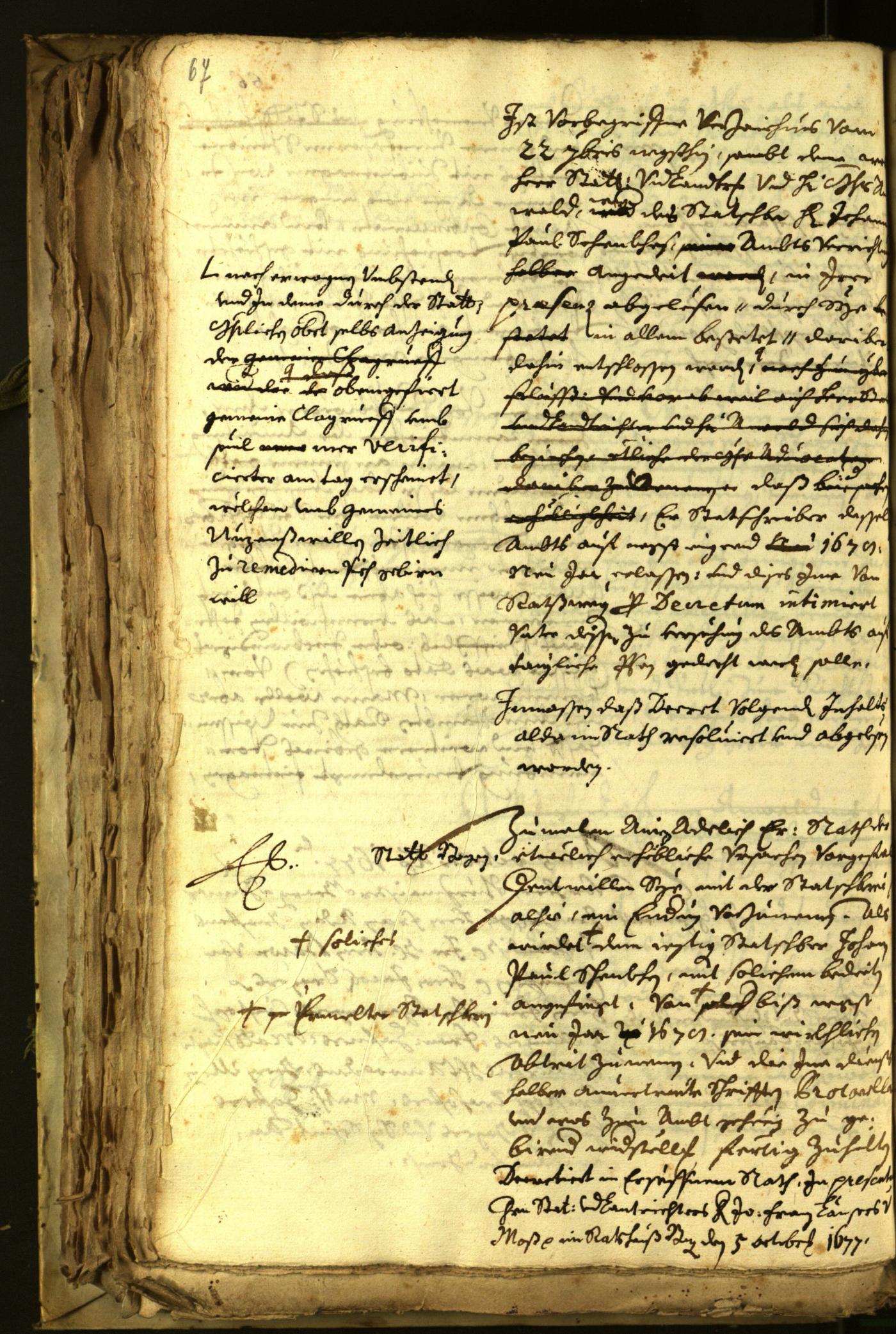 Archivio Storico della Città di Bolzano - BOhisto protocollo consiliare 1677 