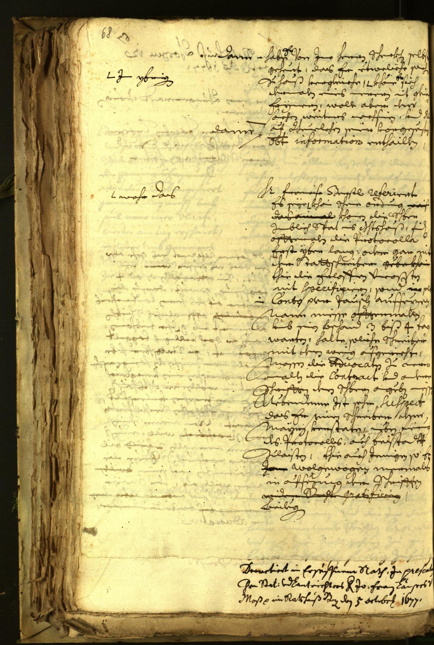 Archivio Storico della Città di Bolzano - BOhisto protocollo consiliare 1677 