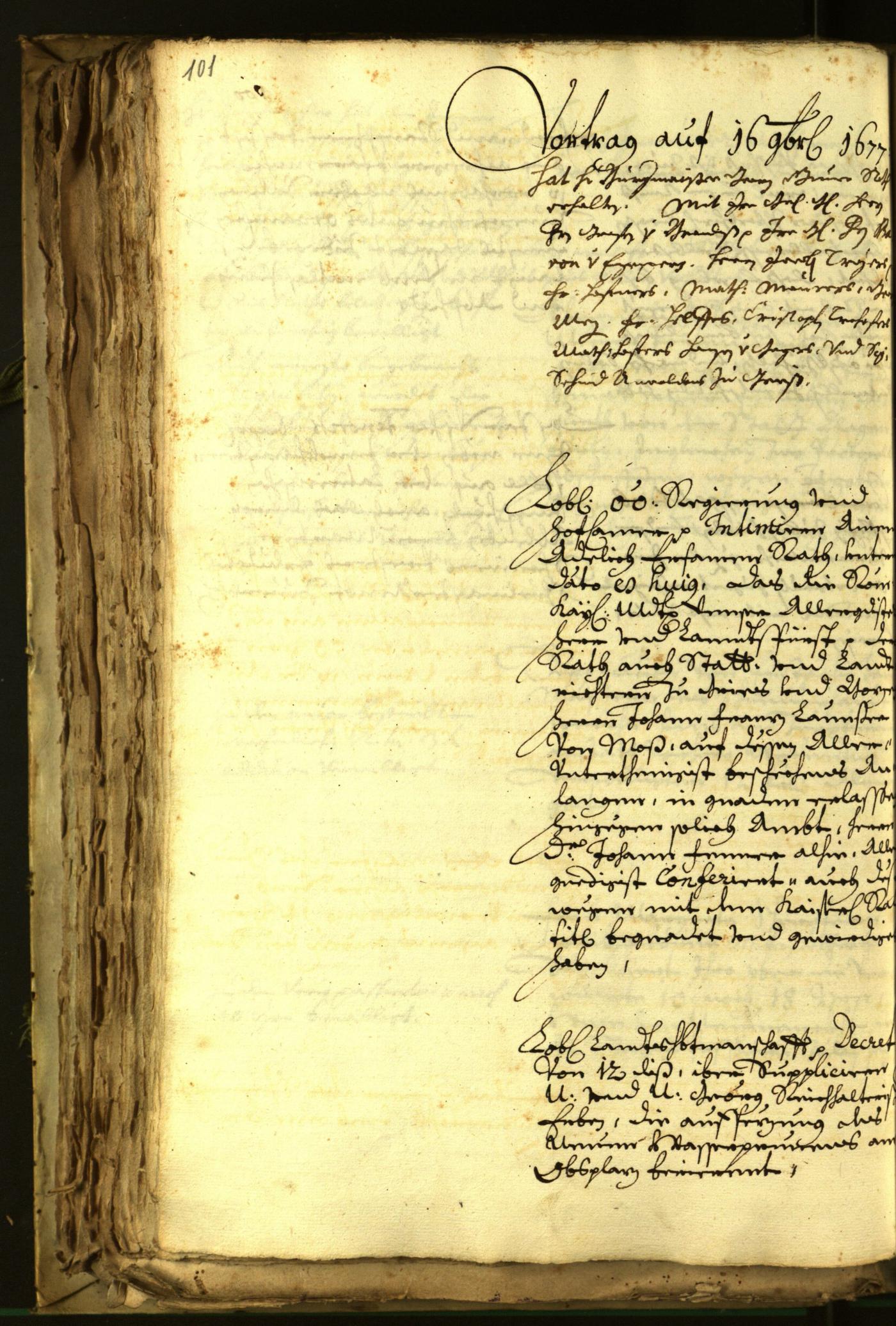 Archivio Storico della Città di Bolzano - BOhisto protocollo consiliare 1677 