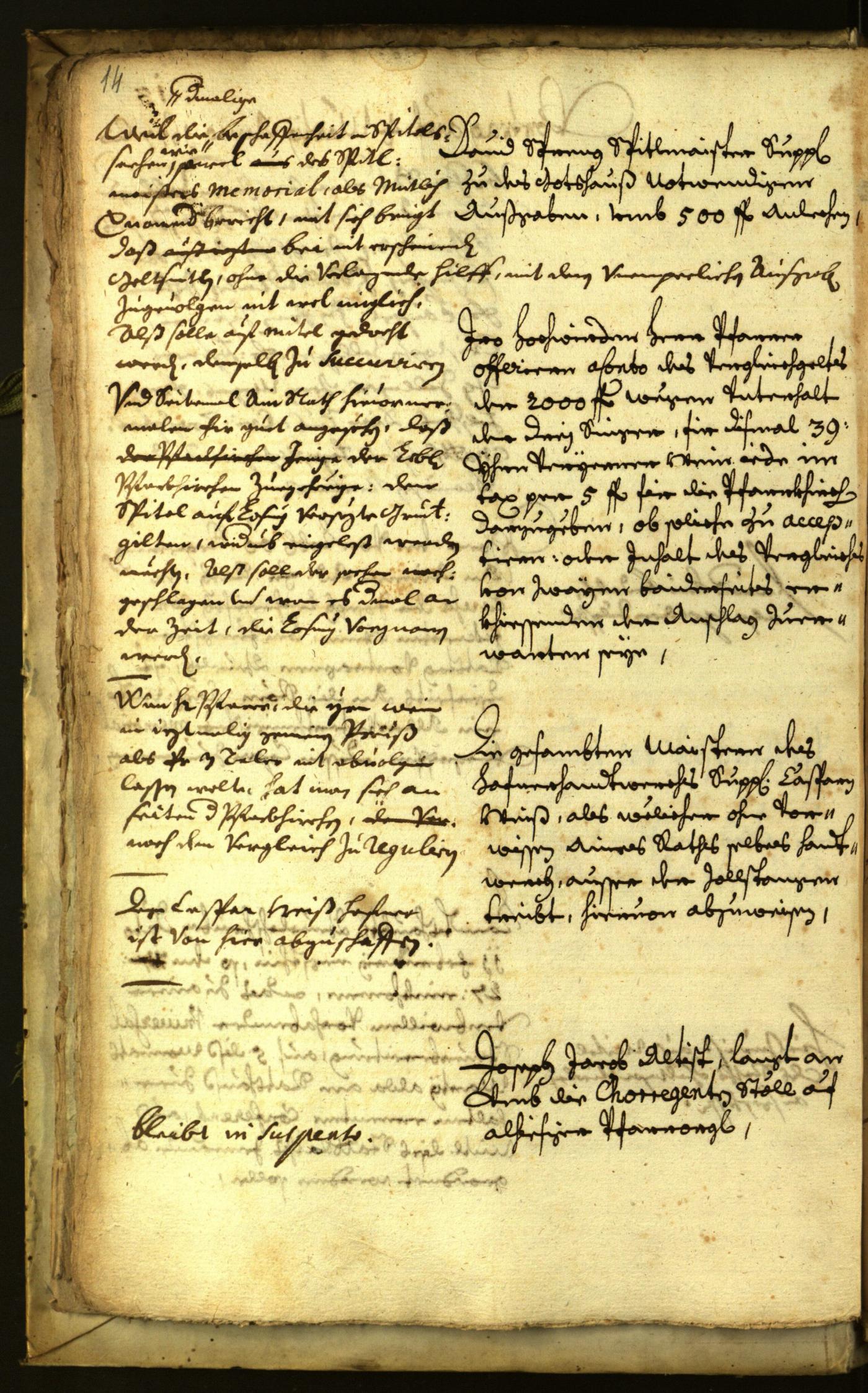 Stadtarchiv Bozen - BOhisto Ratsprotokoll 1677 