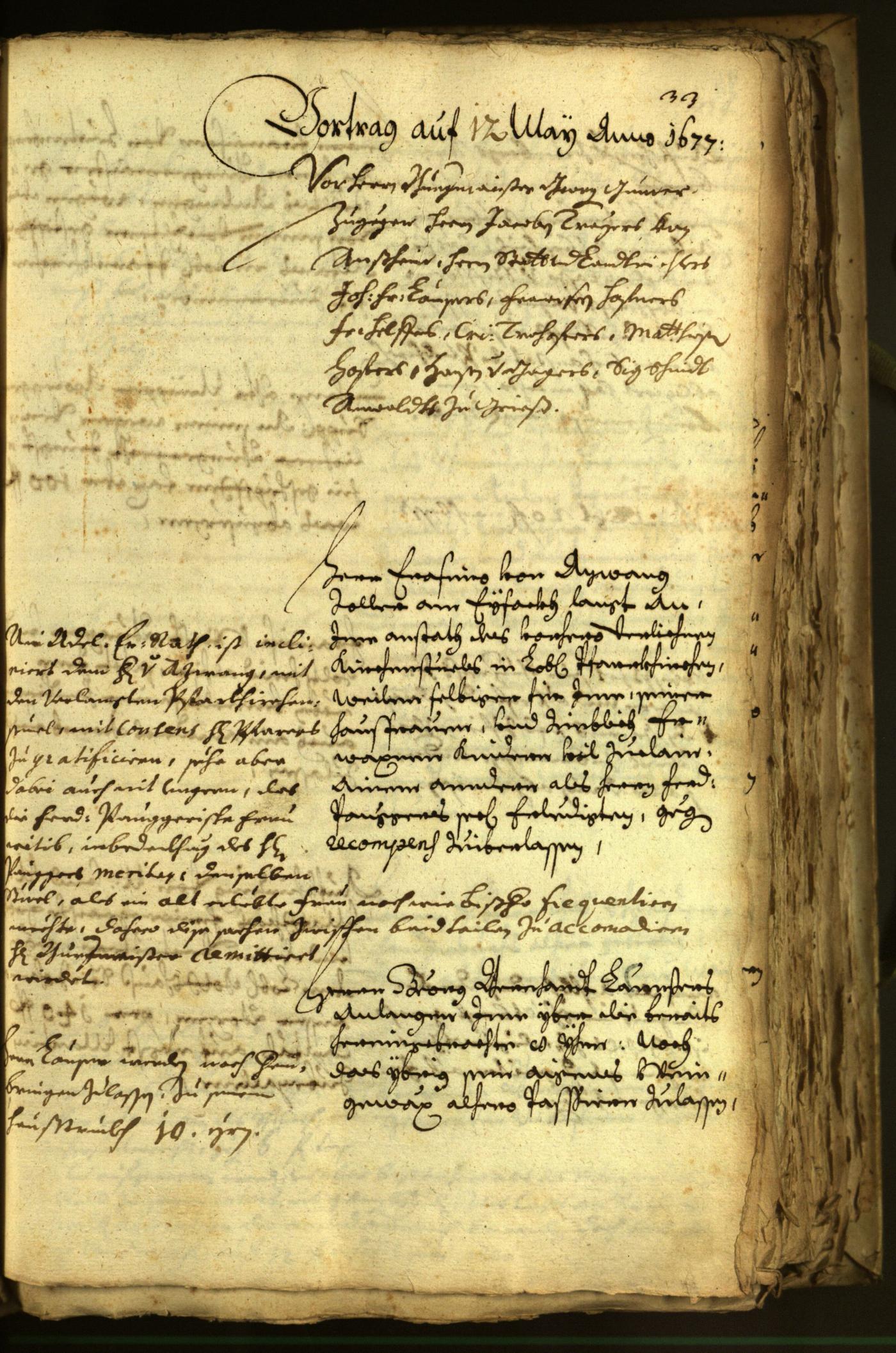 Civic Archives of Bozen-Bolzano - BOhisto Minutes of the council 1677 