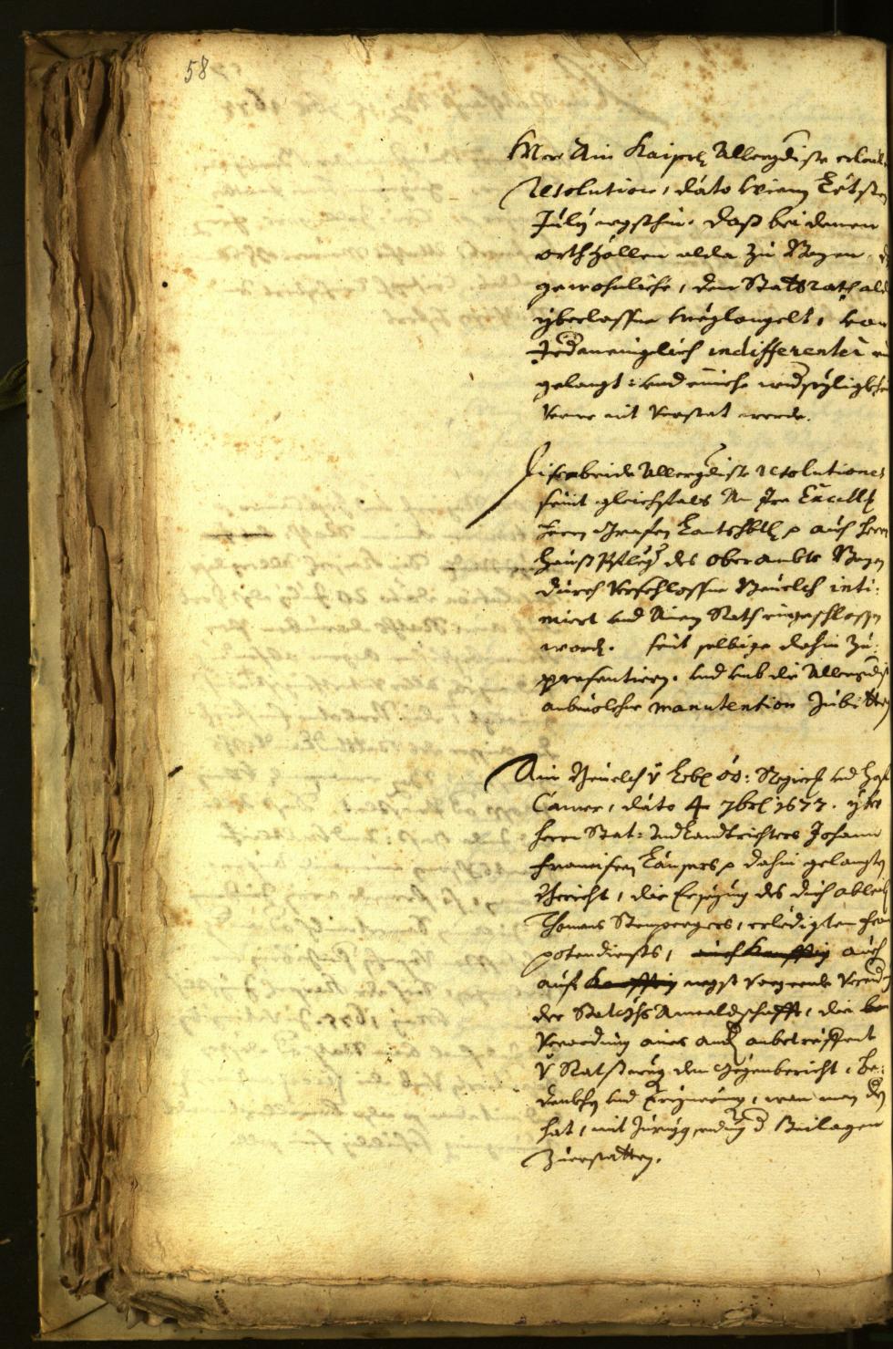 Stadtarchiv Bozen - BOhisto Ratsprotokoll 1677 