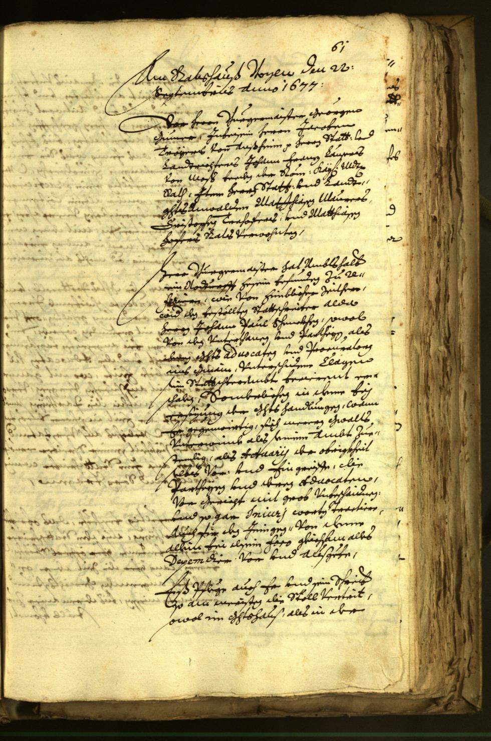 Archivio Storico della Città di Bolzano - BOhisto protocollo consiliare 1677 