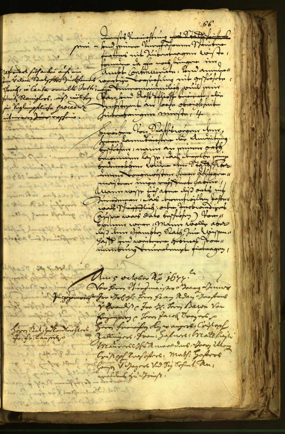 Stadtarchiv Bozen - BOhisto Ratsprotokoll 1677 