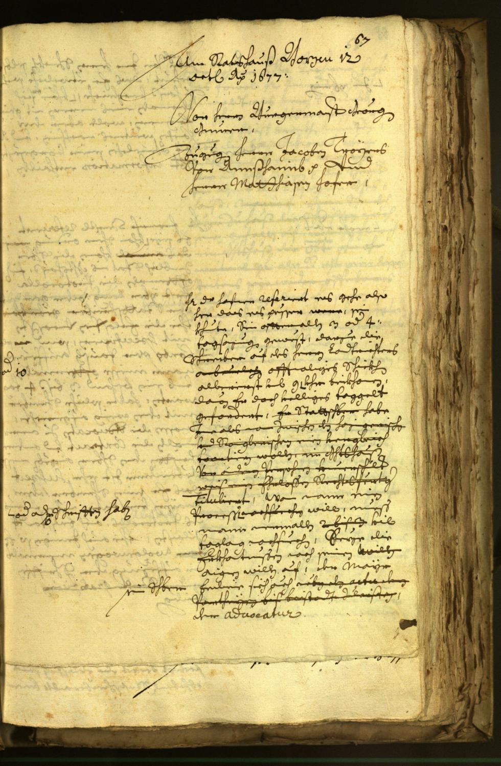 Civic Archives of Bozen-Bolzano - BOhisto Minutes of the council 1677 