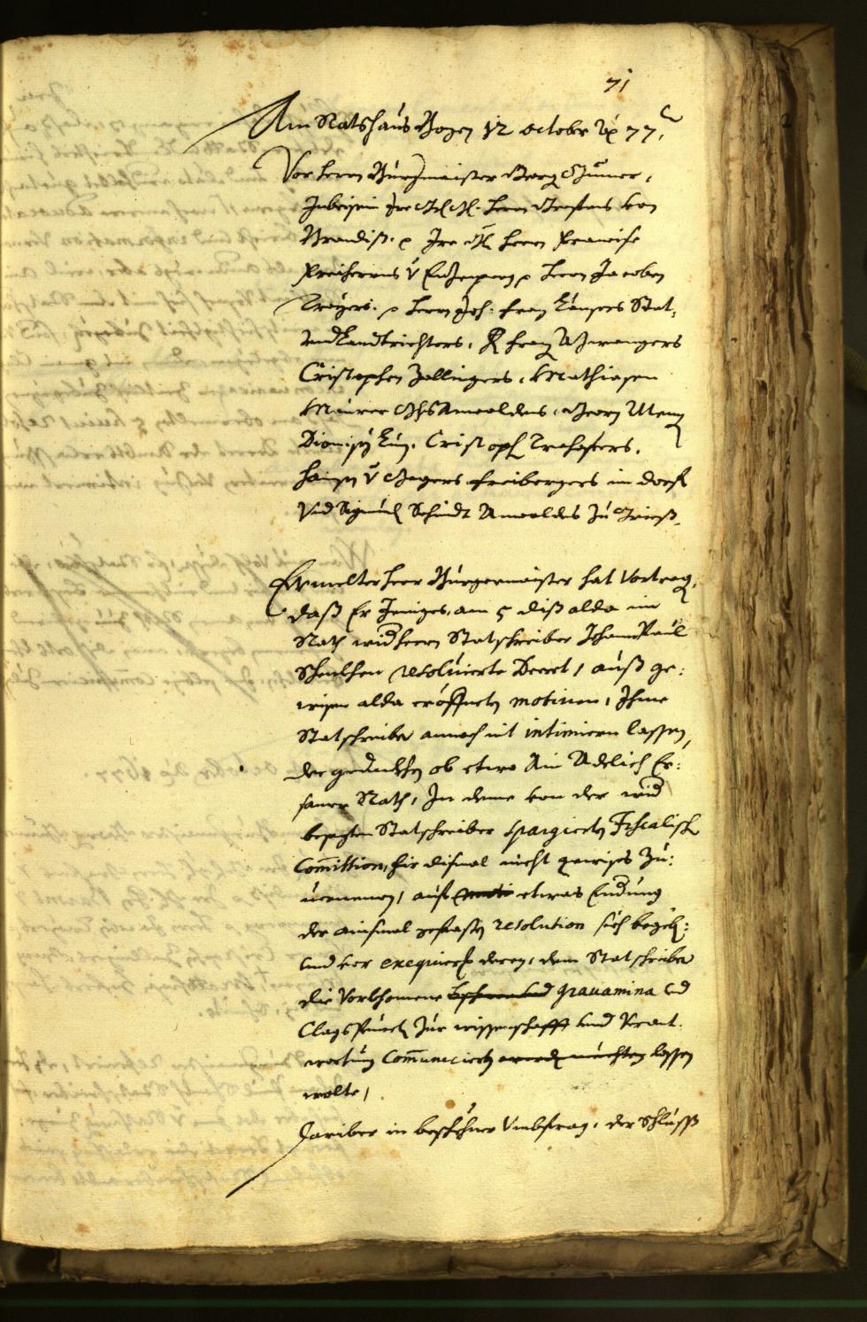 Archivio Storico della Città di Bolzano - BOhisto protocollo consiliare 1677 