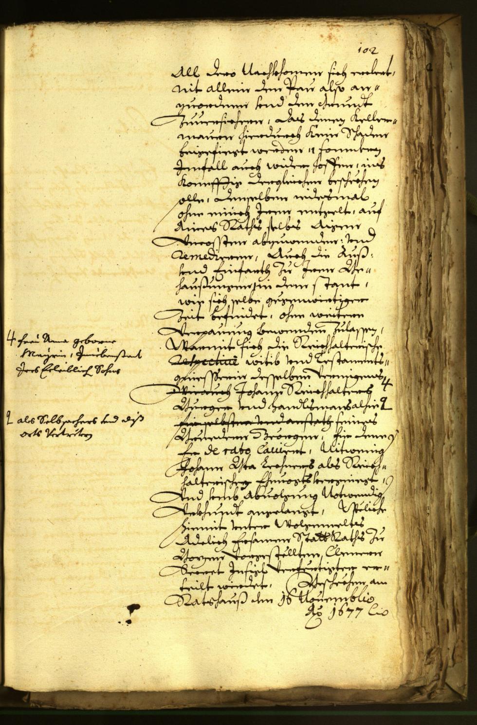 Civic Archives of Bozen-Bolzano - BOhisto Minutes of the council 1677 