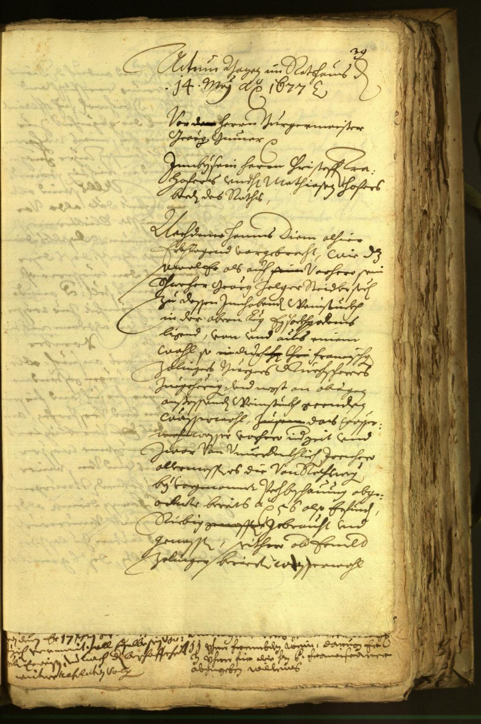 Archivio Storico della Città di Bolzano - BOhisto protocollo consiliare 1677 