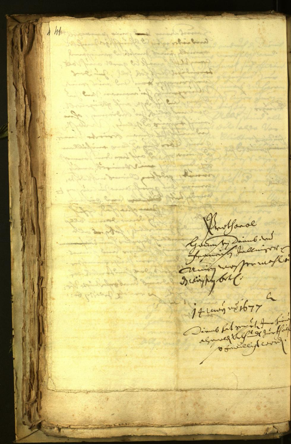 Civic Archives of Bozen-Bolzano - BOhisto Minutes of the council 1677 