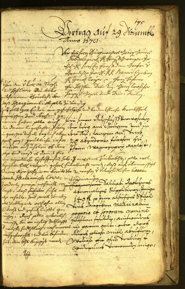 Stadtarchiv Bozen - BOhisto Ratsprotokoll 1678 