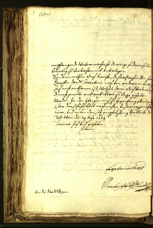 Civic Archives of Bozen-Bolzano - BOhisto Minutes of the council 1678 