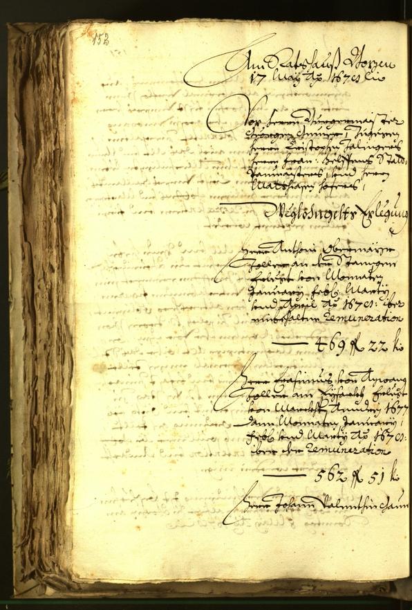 Stadtarchiv Bozen - BOhisto Ratsprotokoll 1678 