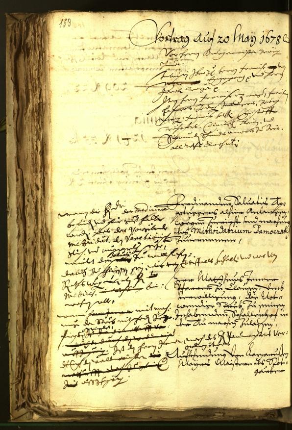 Civic Archives of Bozen-Bolzano - BOhisto Minutes of the council 1678 