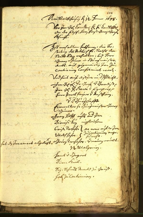 Civic Archives of Bozen-Bolzano - BOhisto Minutes of the council 1678 