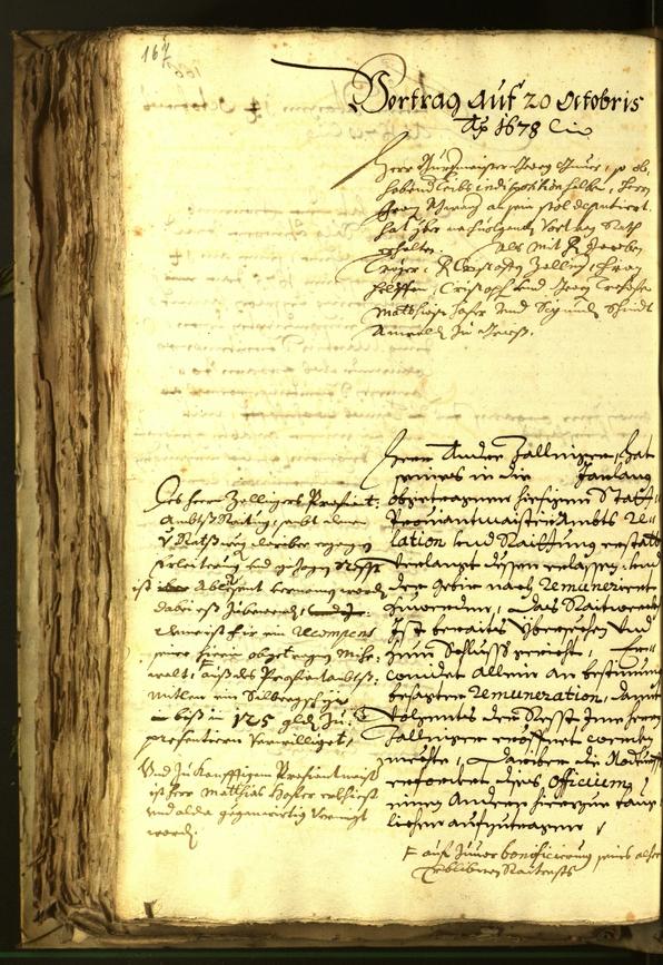 Stadtarchiv Bozen - BOhisto Ratsprotokoll 1678 