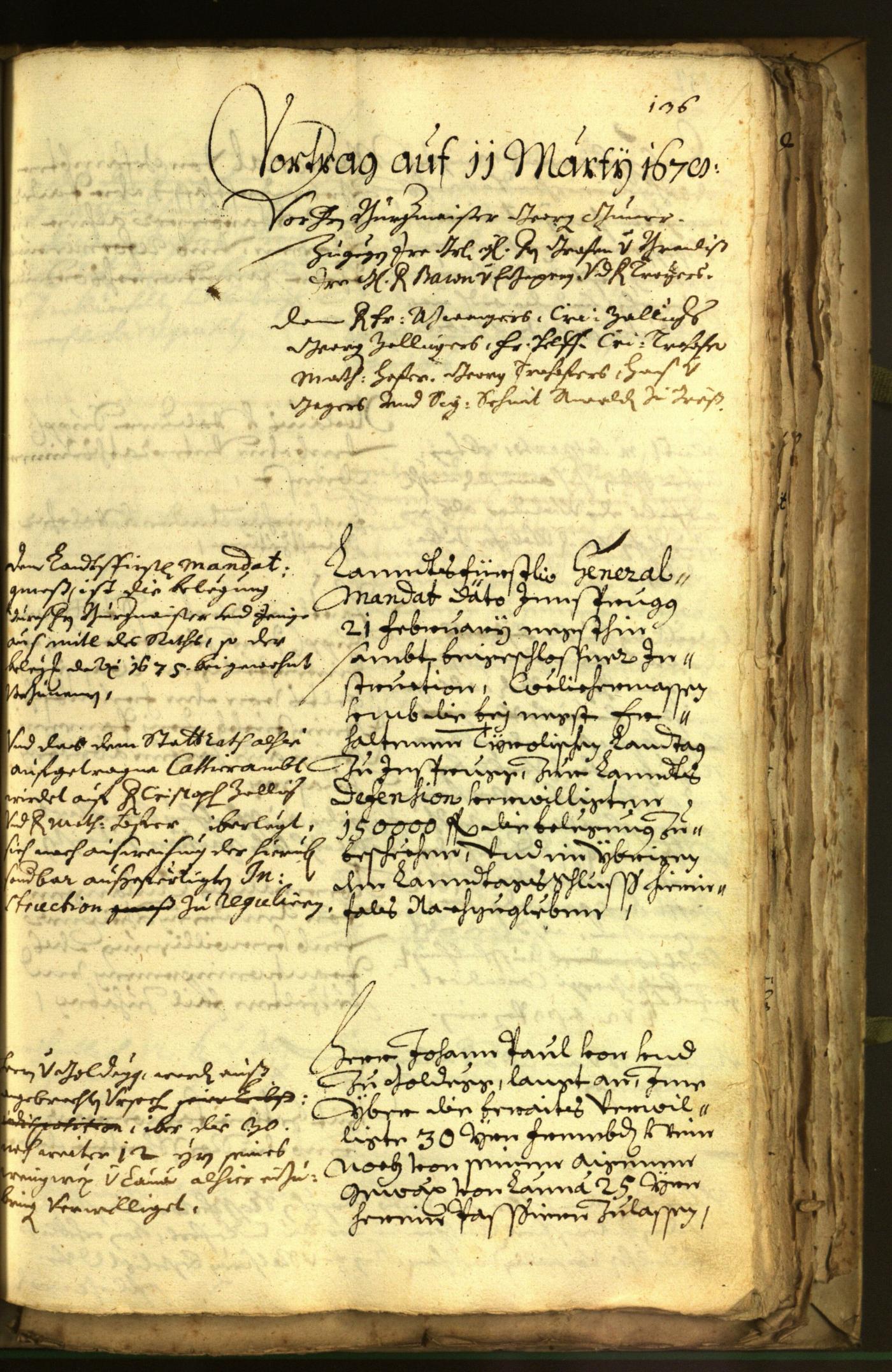 Stadtarchiv Bozen - BOhisto Ratsprotokoll 1678 