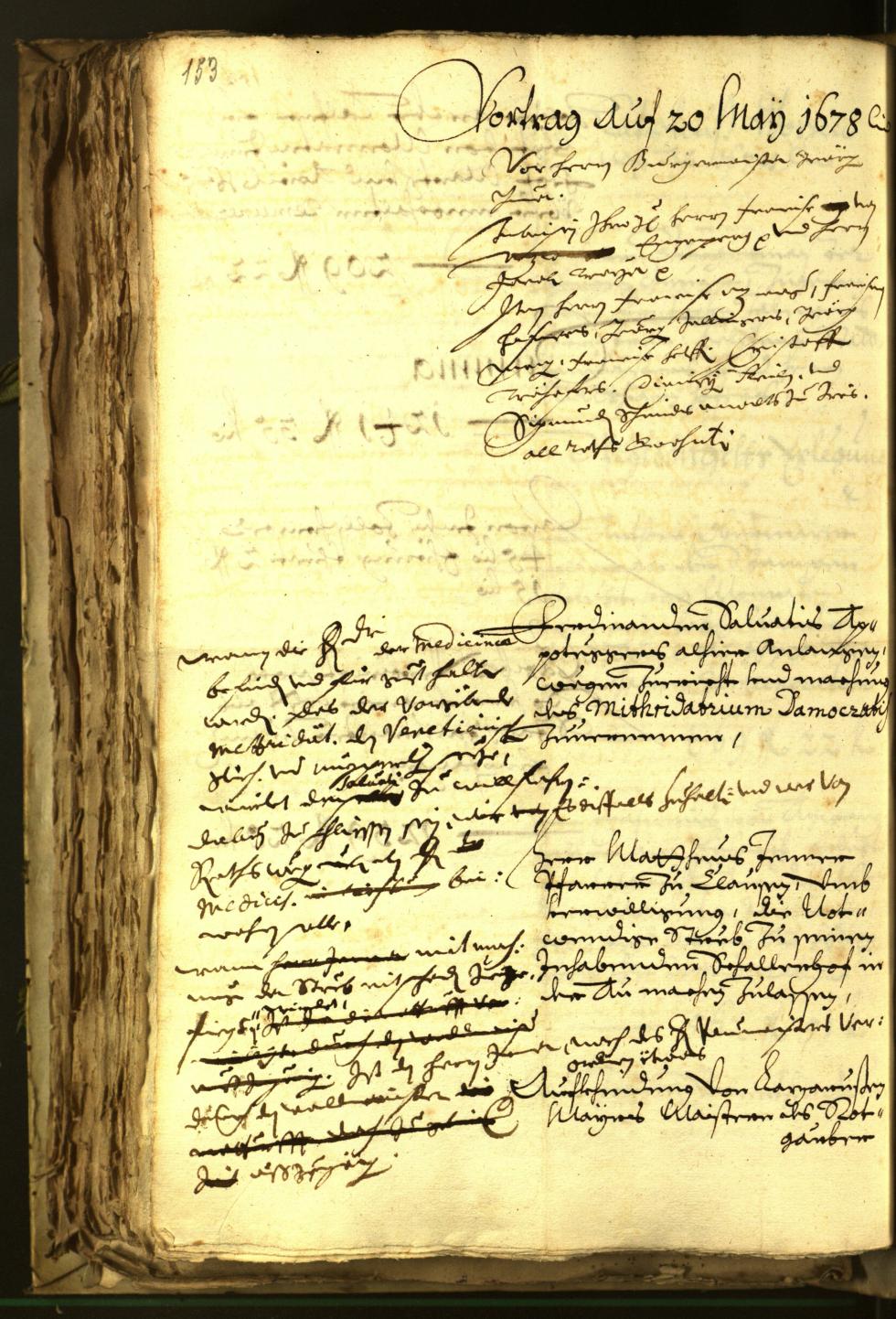 Archivio Storico della Città di Bolzano - BOhisto protocollo consiliare 1678 