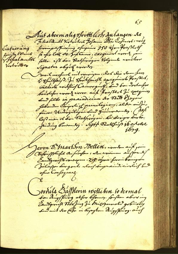 Civic Archives of Bozen-Bolzano - BOhisto Minutes of the council 1679 