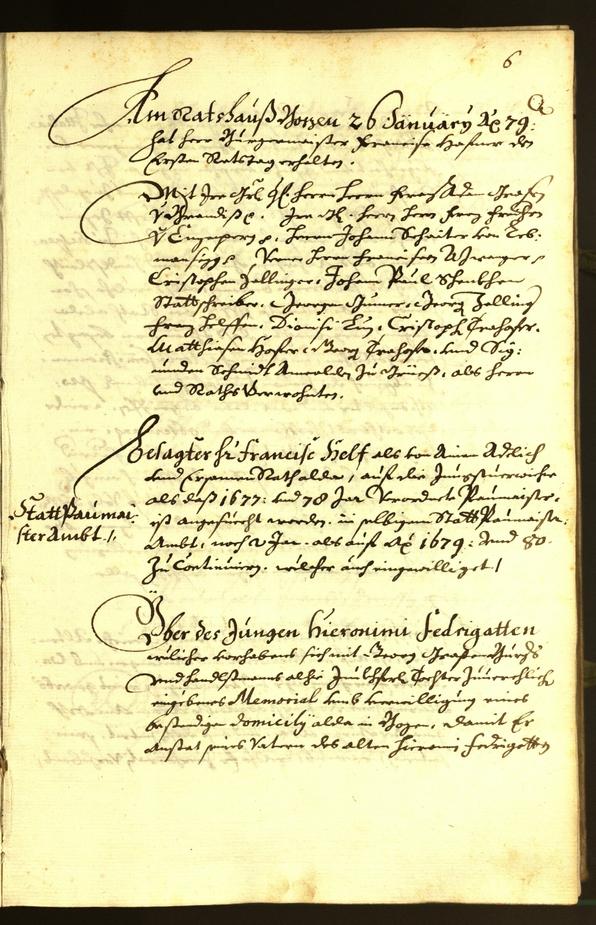 Civic Archives of Bozen-Bolzano - BOhisto Minutes of the council 1679 