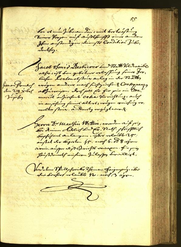 Stadtarchiv Bozen - BOhisto Ratsprotokoll 1679 