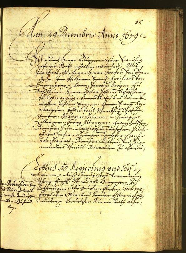 Stadtarchiv Bozen - BOhisto Ratsprotokoll 1679 