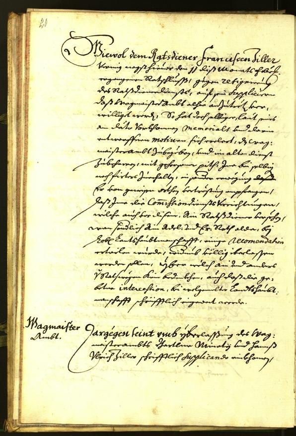 Stadtarchiv Bozen - BOhisto Ratsprotokoll 1679 