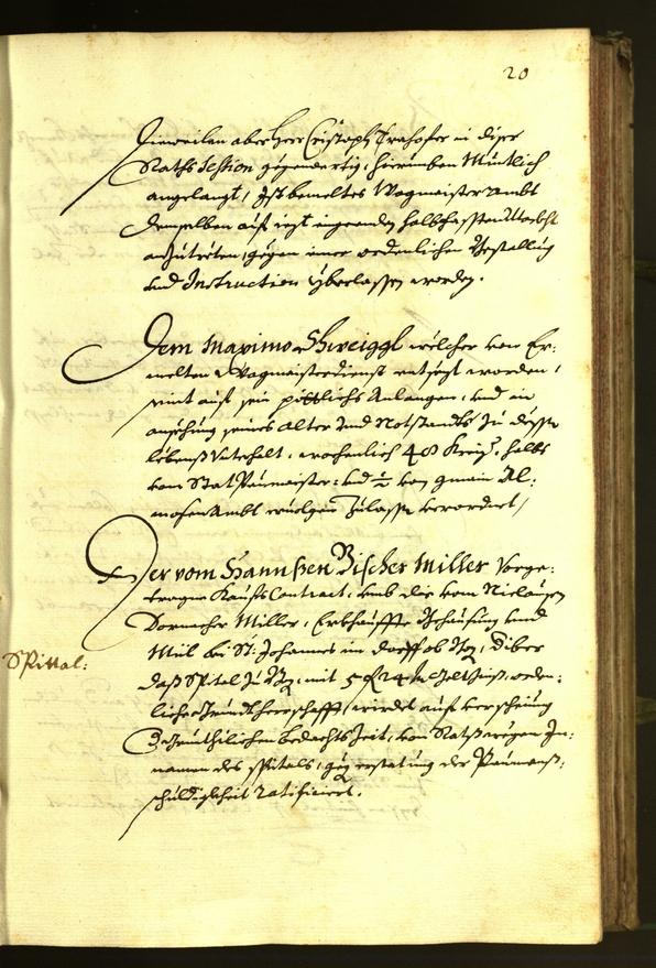 Stadtarchiv Bozen - BOhisto Ratsprotokoll 1679 