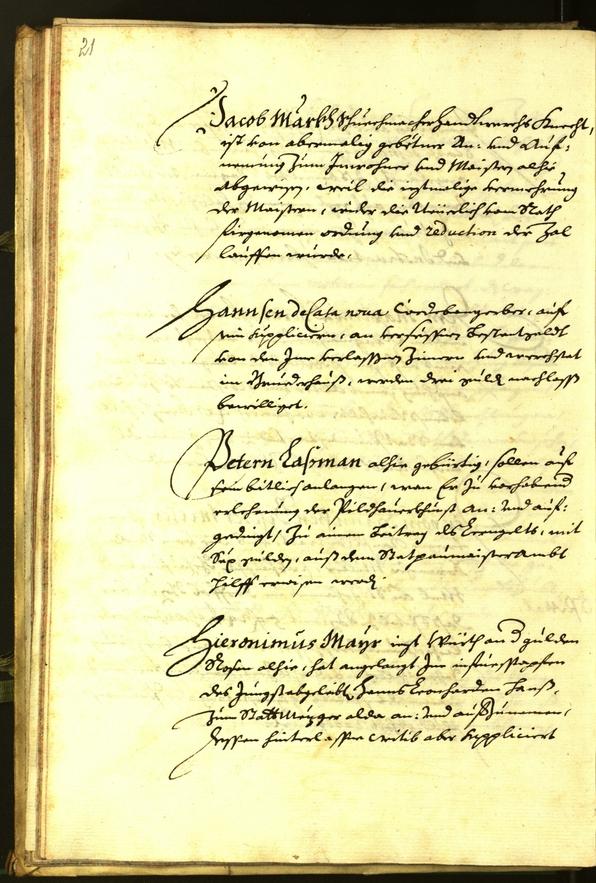 Stadtarchiv Bozen - BOhisto Ratsprotokoll 1679 