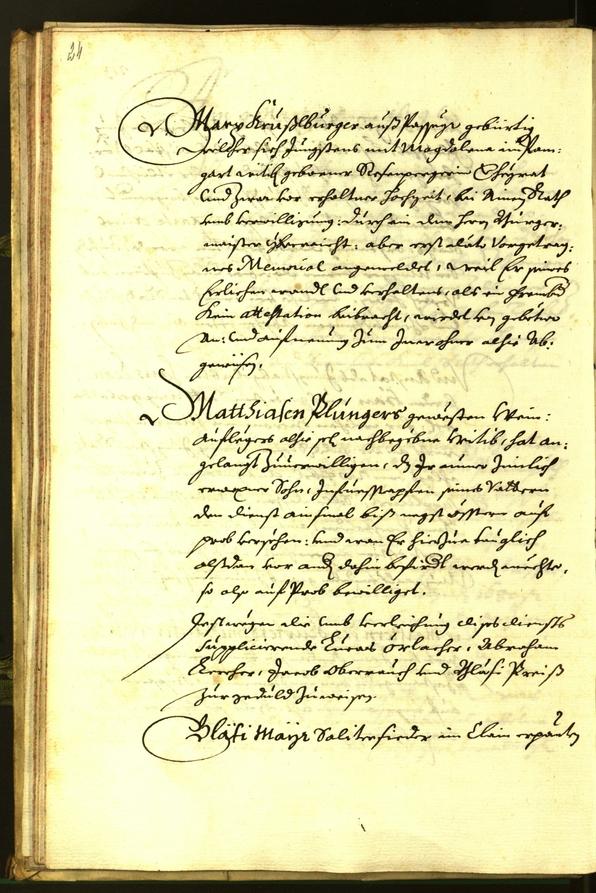 Stadtarchiv Bozen - BOhisto Ratsprotokoll 1679 