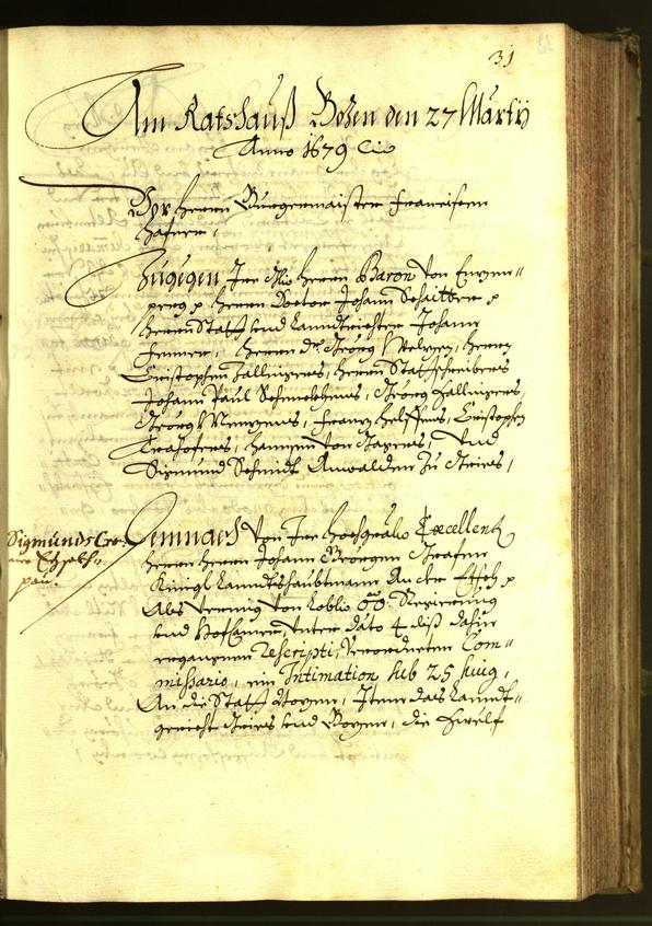 Civic Archives of Bozen-Bolzano - BOhisto Minutes of the council 1679 