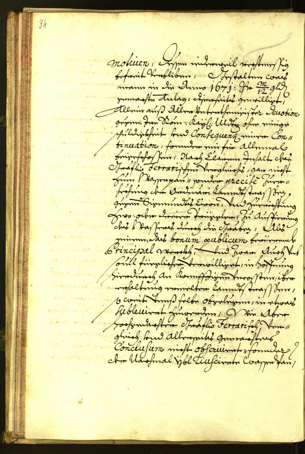 Stadtarchiv Bozen - BOhisto Ratsprotokoll 1679 