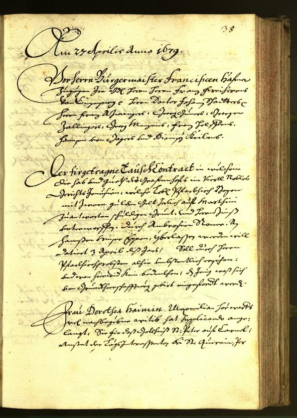 Archivio Storico della Città di Bolzano - BOhisto protocollo consiliare 1679 